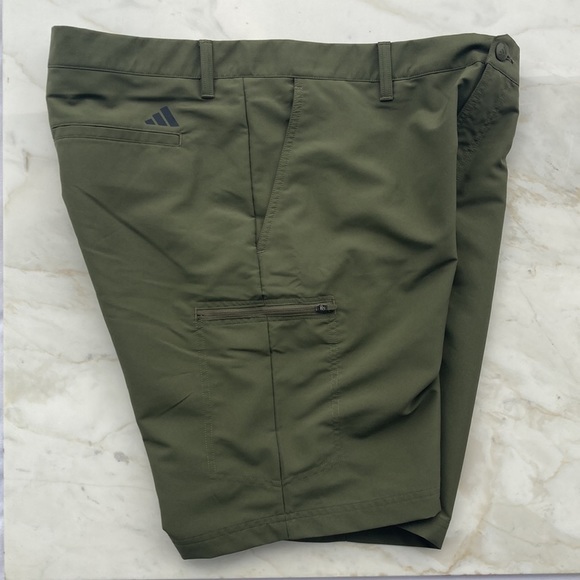 ADIDAS RIPSTOP GOLF SHORT SIZE 36 OLIVE - Picture 7 of 13